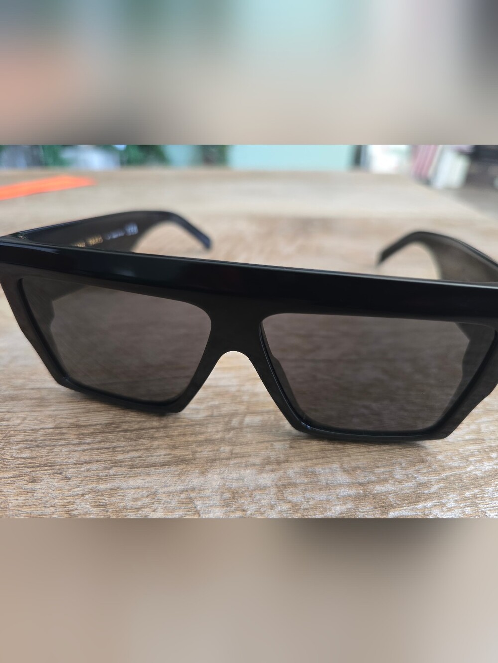 Celine CL40092I Black Geometric Shield Sunglasses - Picture 4 of 5